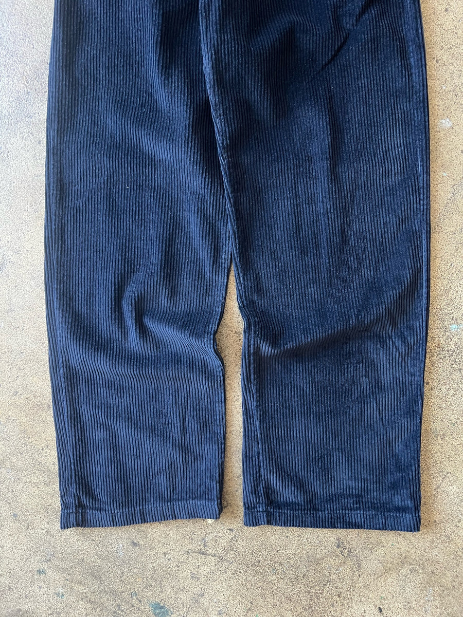 1990s Hi Cutline Baggy Cords Navy 30