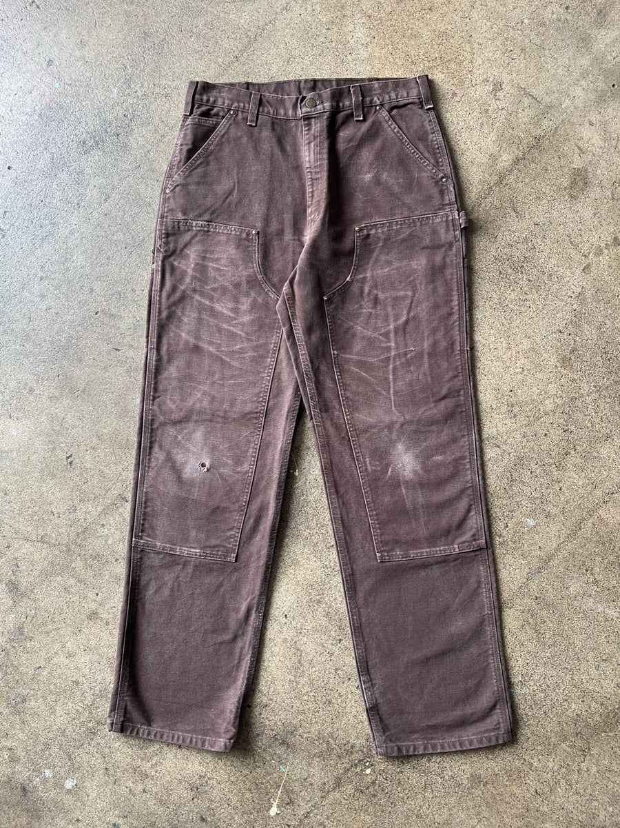 2000s Carhartt Faded Brown Double Knees 34