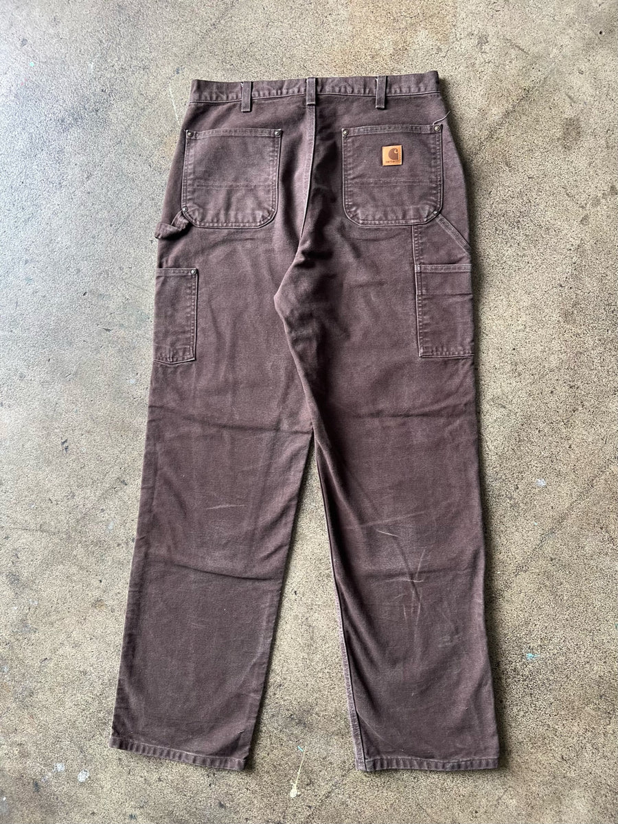 2000s Carhartt Faded Brown Double Knees 34