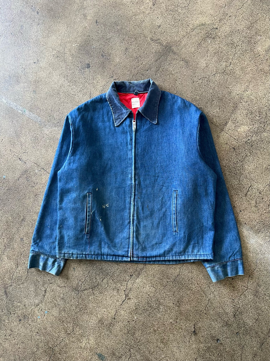 1970s Faded Blue Work Jacket