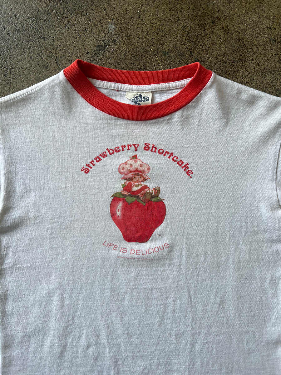 1980s Strawberry Shortcake Ringer Tee