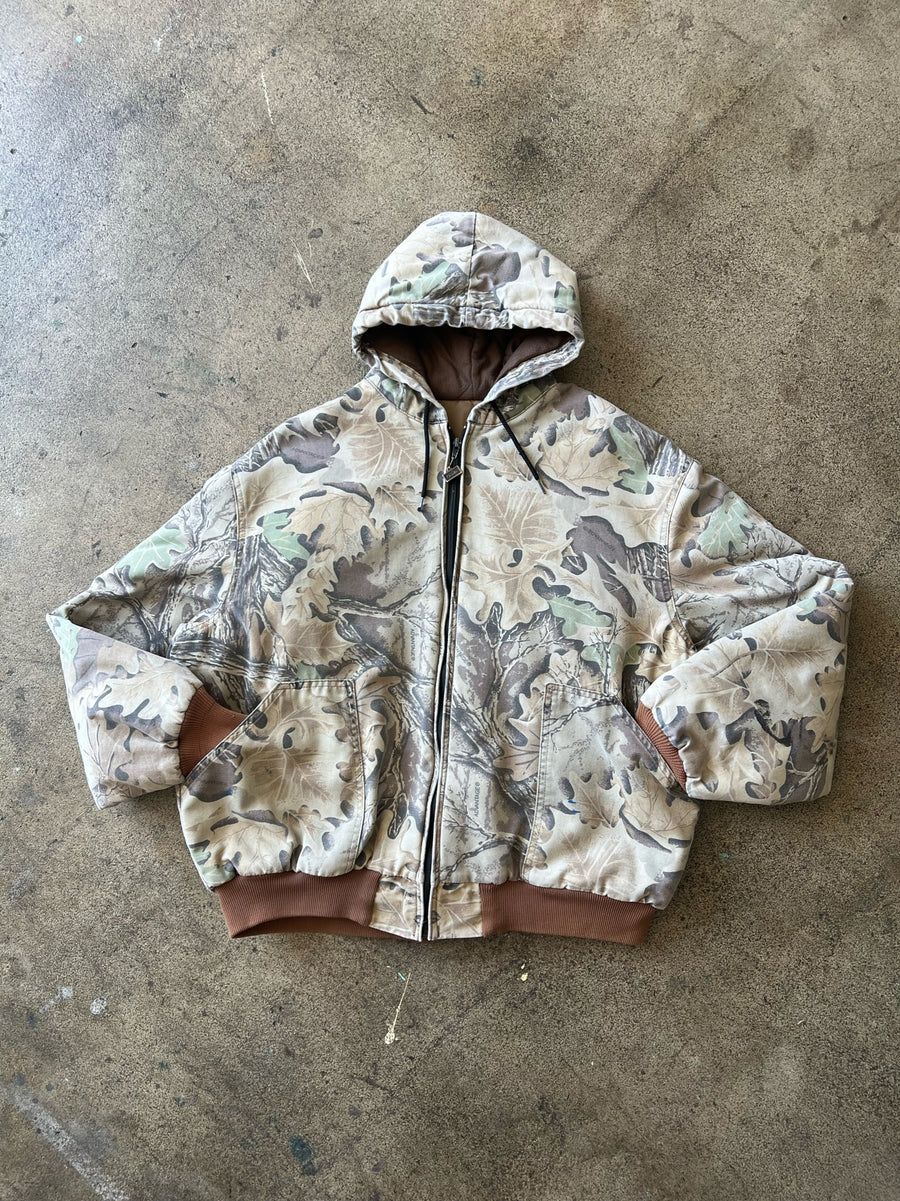 1990s Walls Faded Camo Hooded Jacket