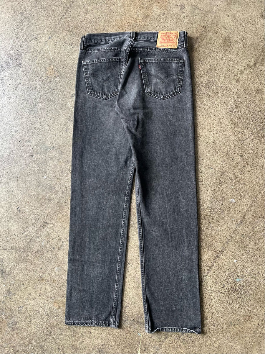 1990s Levi's 501 Faded Black Jeans 32