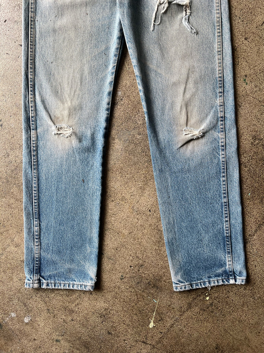 1990s Rustler Distressed Dirty Wash Jeans 33