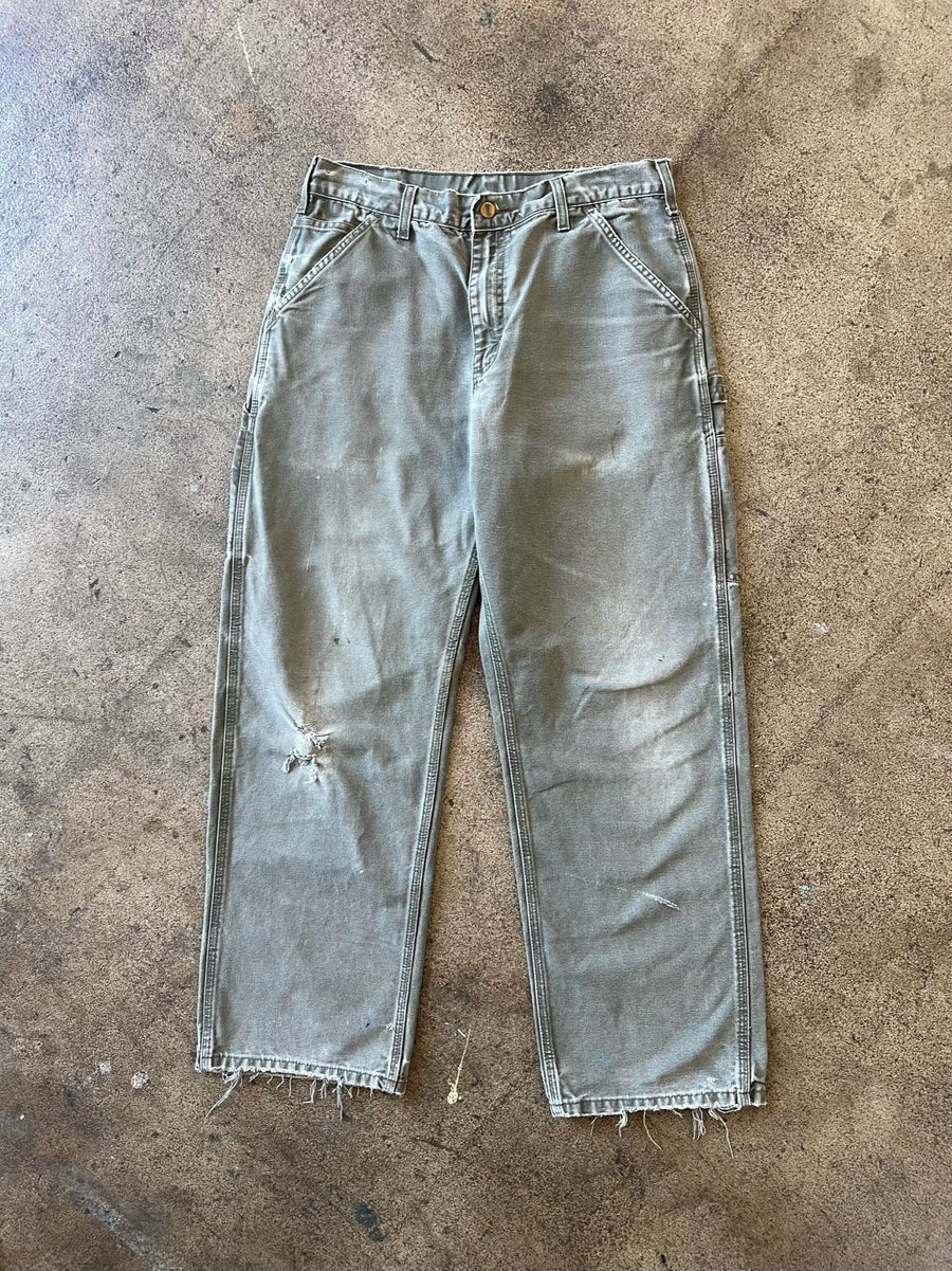 2000s Carhartt Moss Green Work Pants 31