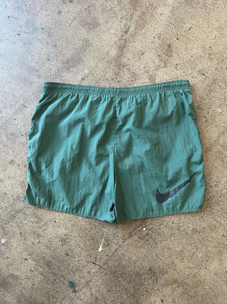 1990s Nike Green Nylon Shorts 5