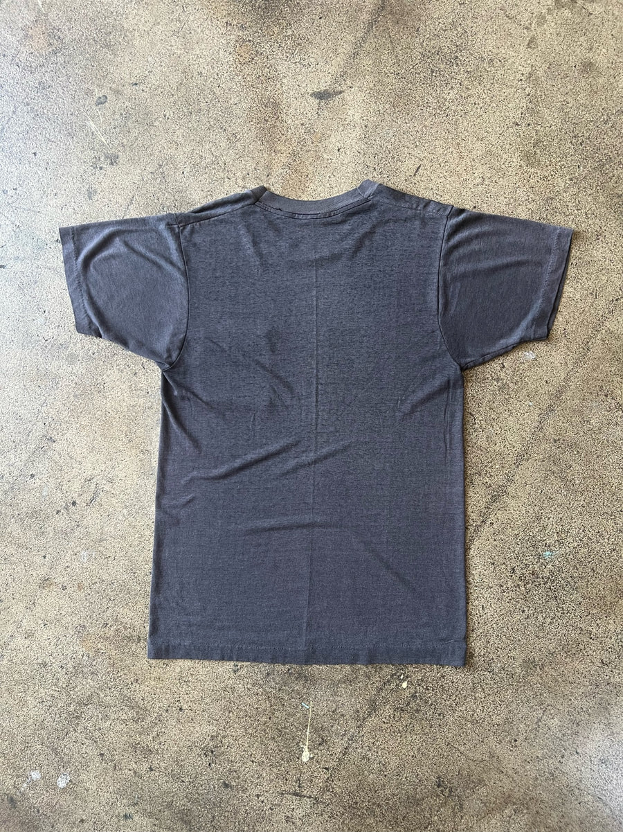 1980s Faded Black Pocket Tee