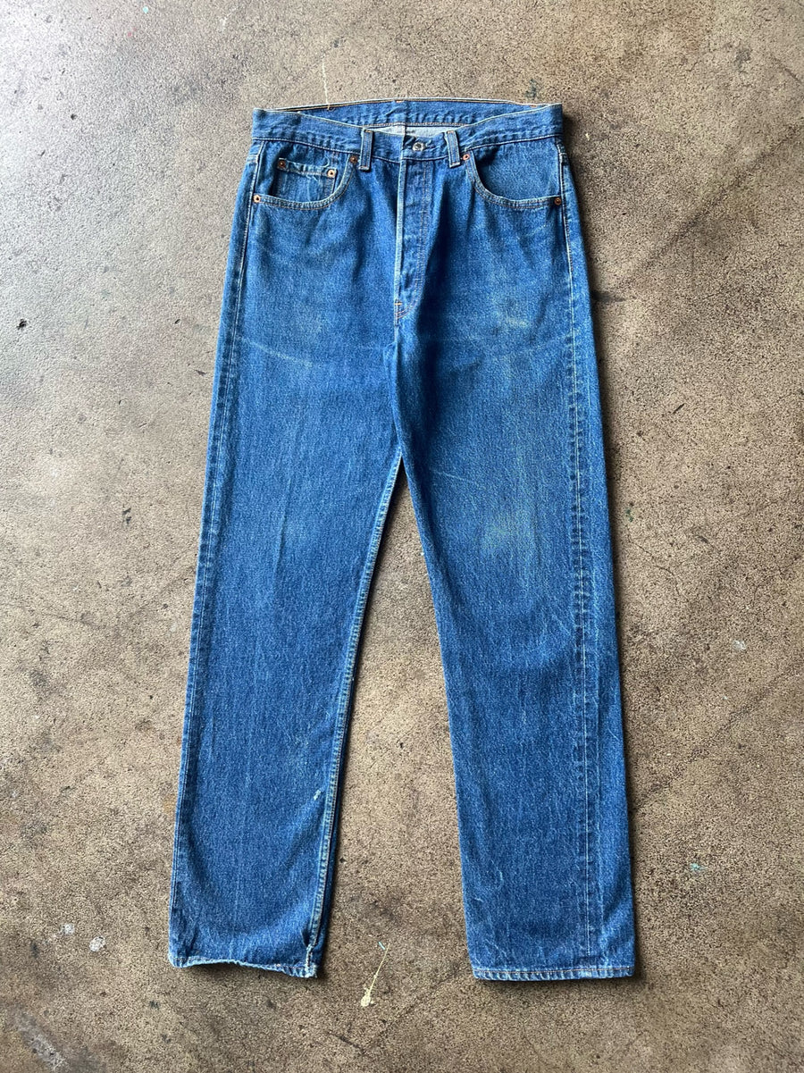 1990s Levi's 501 Darker Blue Wash Jeans 32