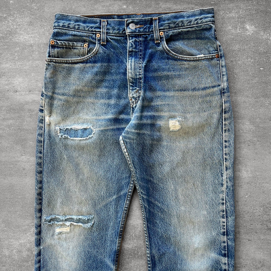 1990s Levi's 505 Jeans Repaired 32
