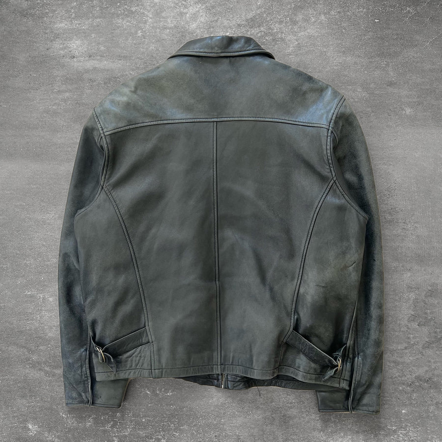 1990s Today's Man Faded Leather Jacket