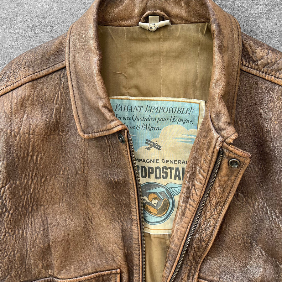 1980s Aeropostale A2 Leather Jacket