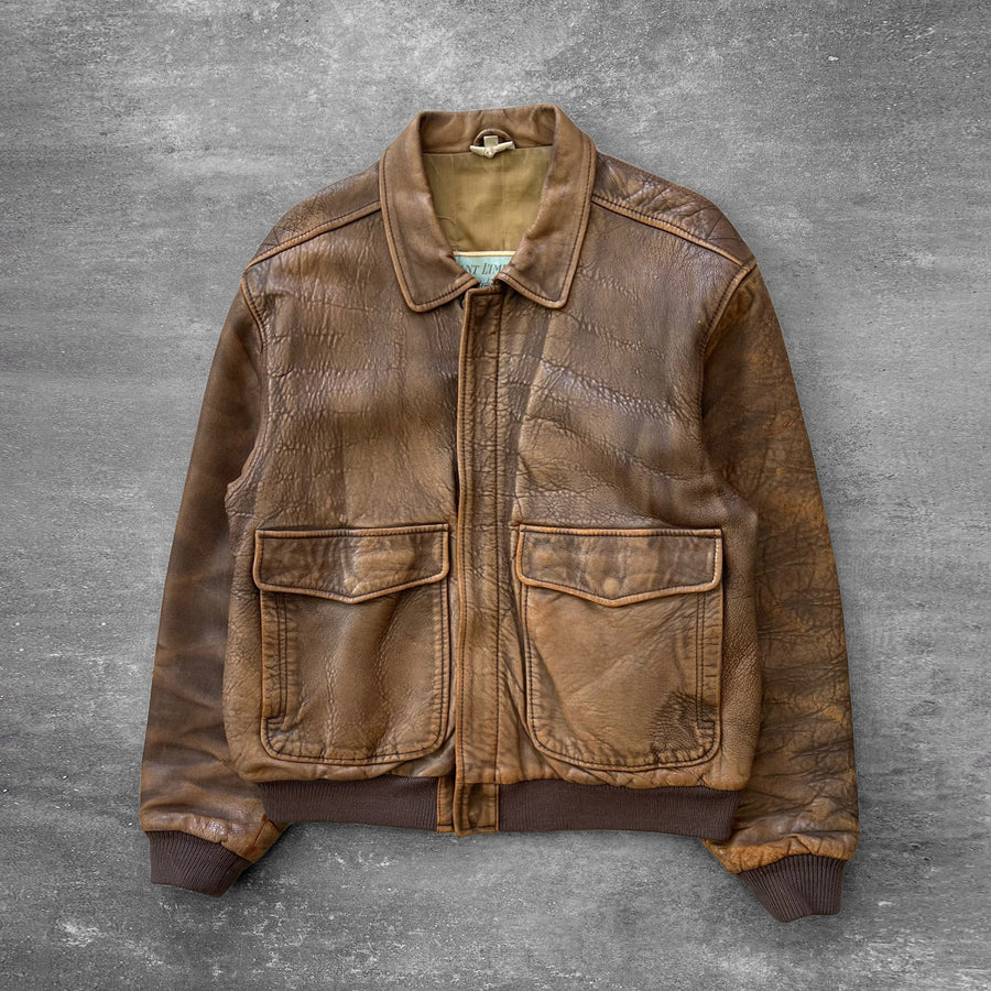 1980s Aeropostale A2 Leather Jacket