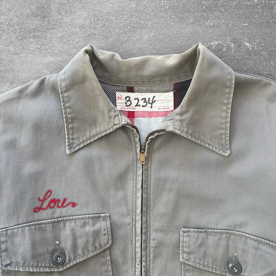 1950s 'Lou' Chain Stitch Work Jacket