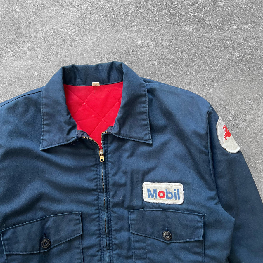 1970s Mobil Gas Work Jacket