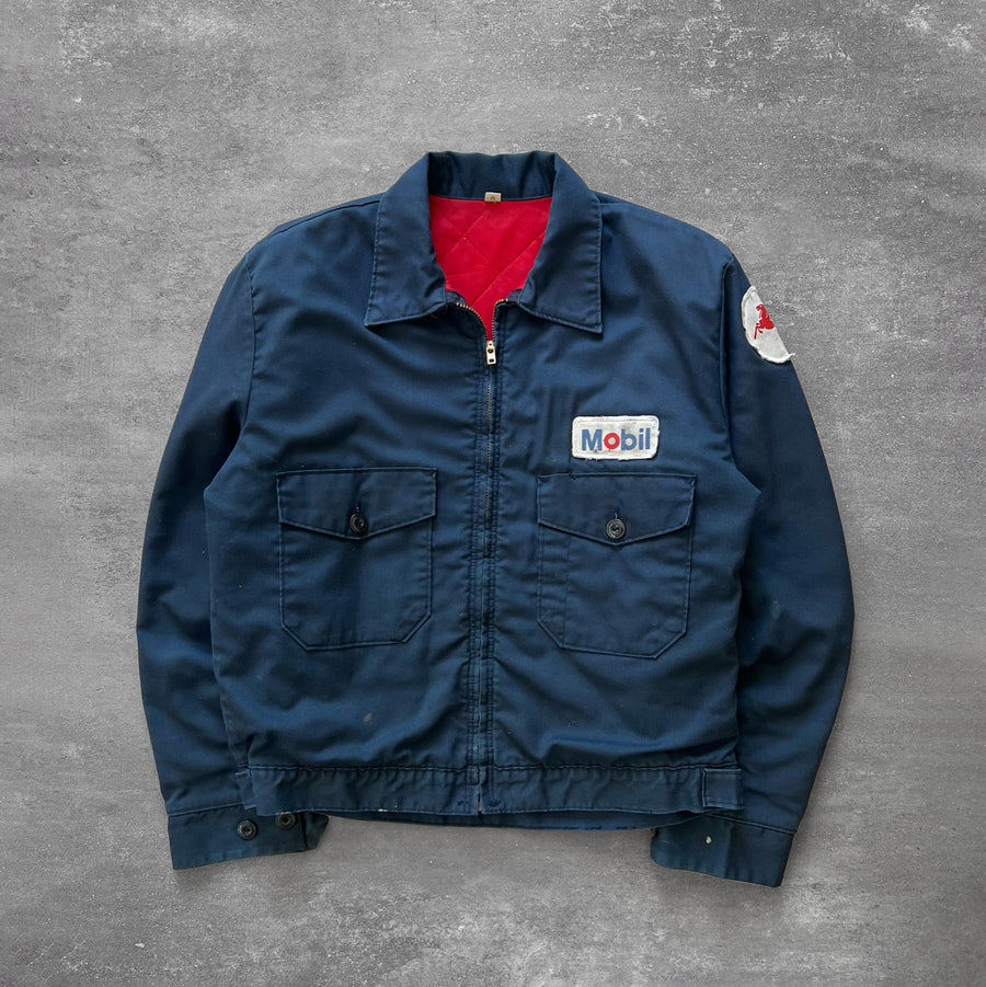 1970s Mobil Gas Work Jacket
