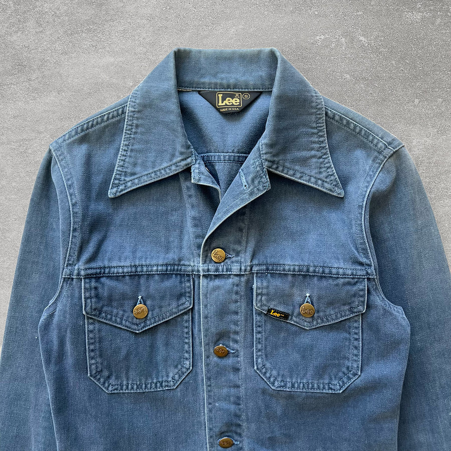 1970s Lee Moleskin Faded Blue Jacket