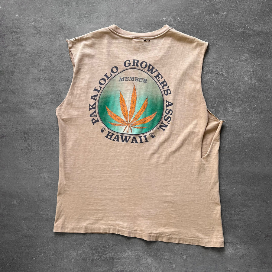 1990s Pakolo Growers Cutoff Tee