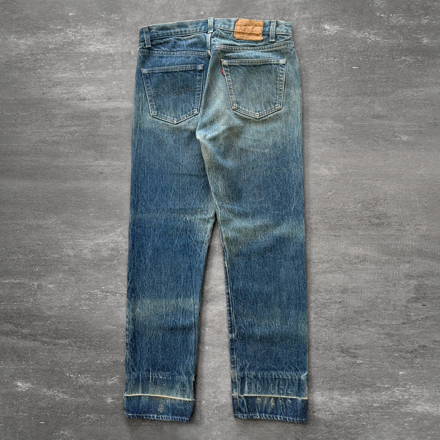 1980s Levi's 501 Pinstripe Jeans 33