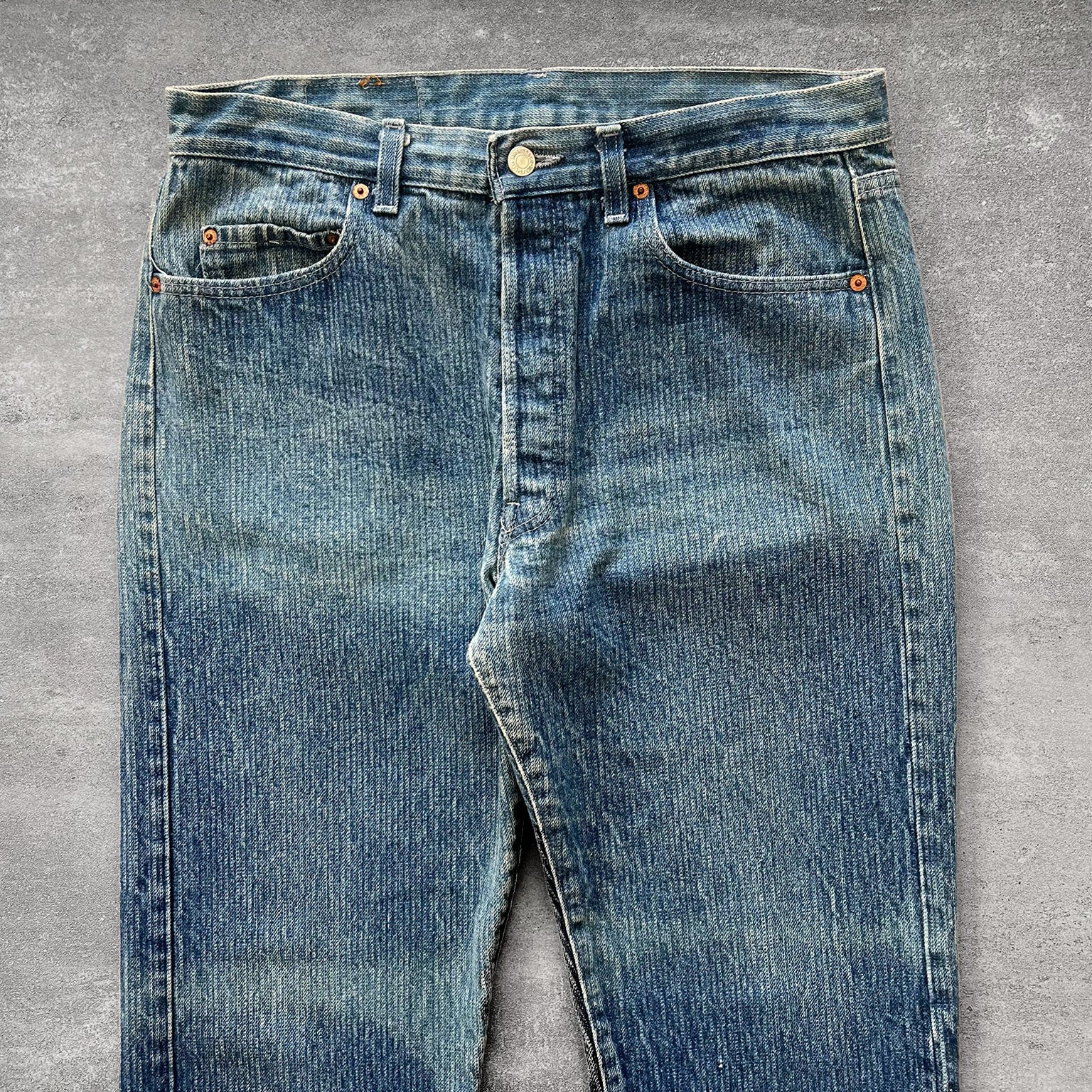 1980s Levi's 501 Pinstripe Jeans 33