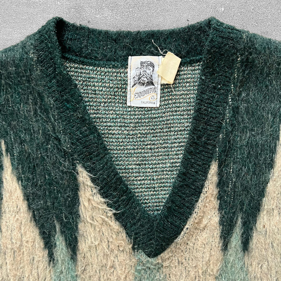 1970s Pine Mohair Vest