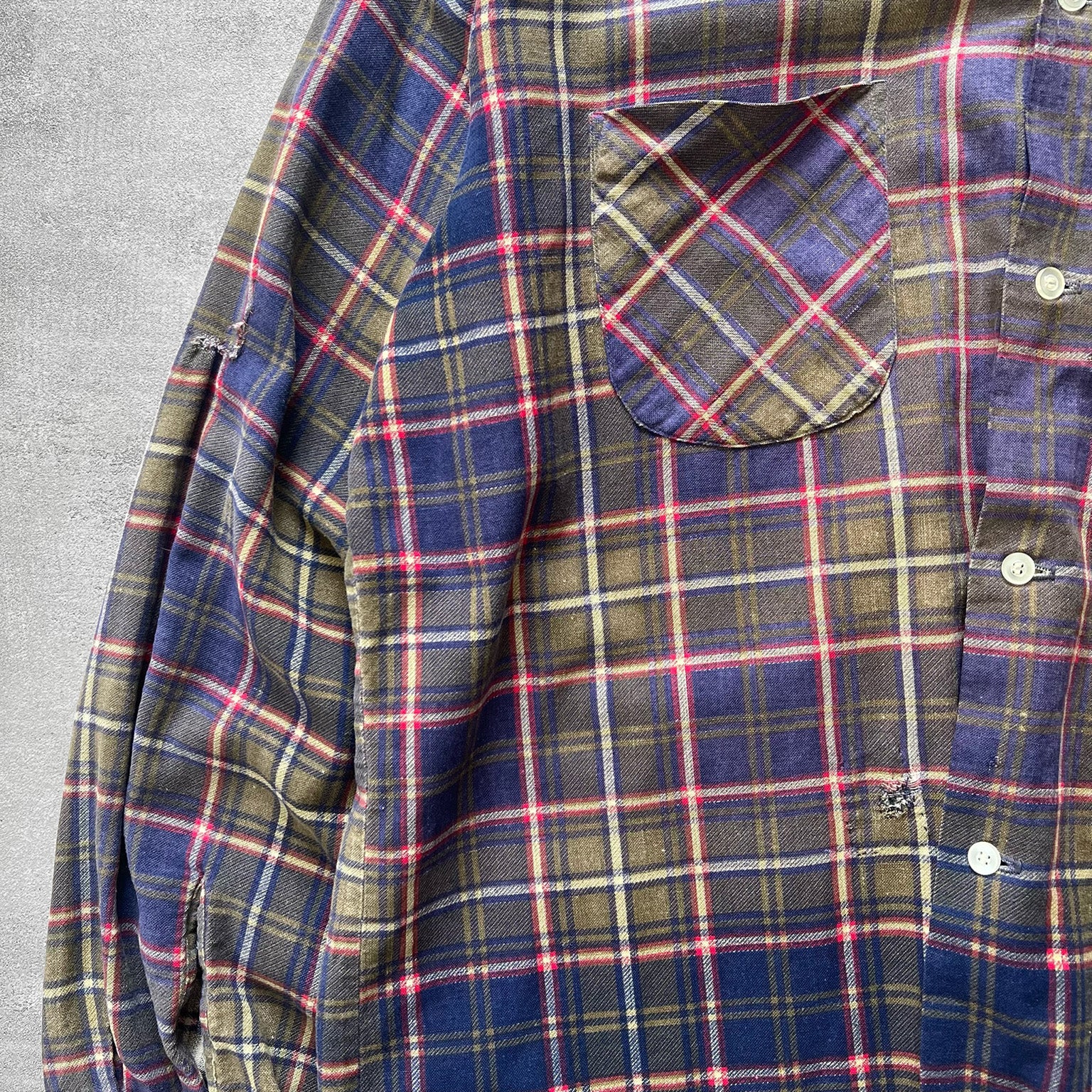 1950s Campus Faded Plaid Shirt – Ametora