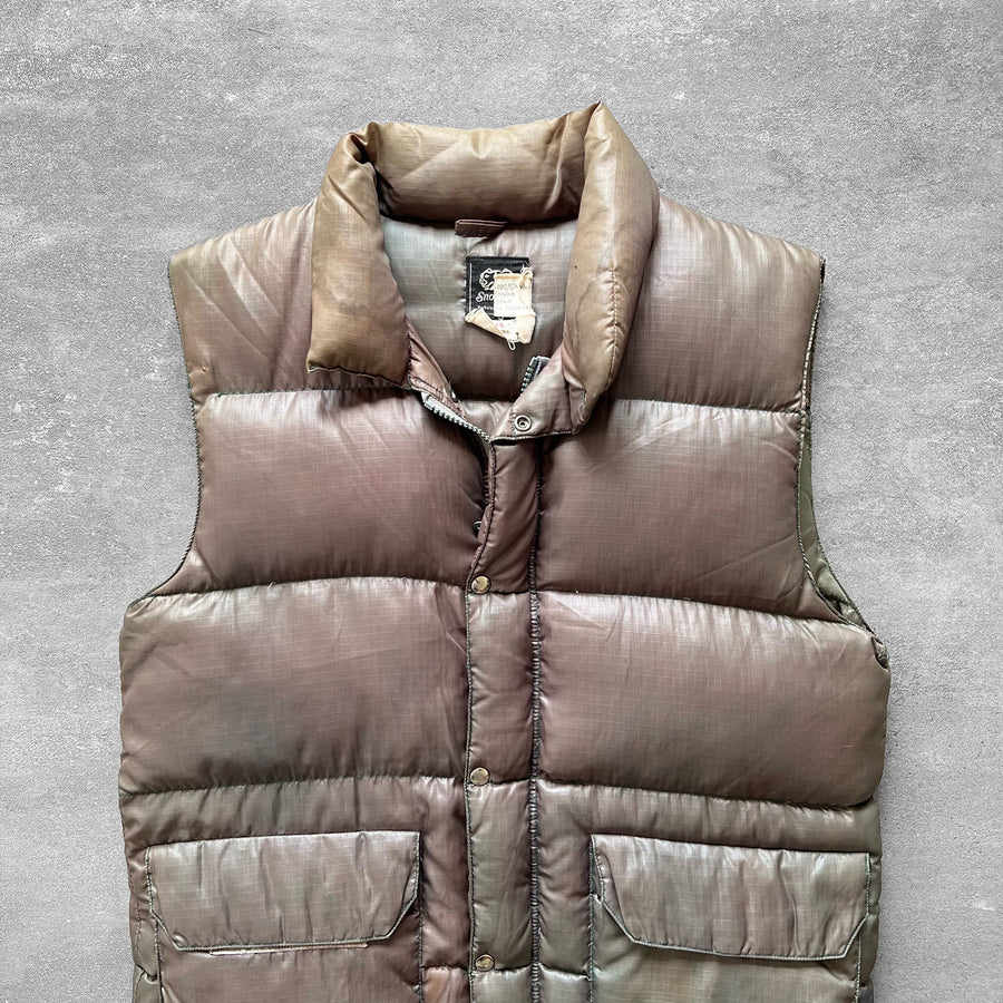 1980s Faded Green Down Vest