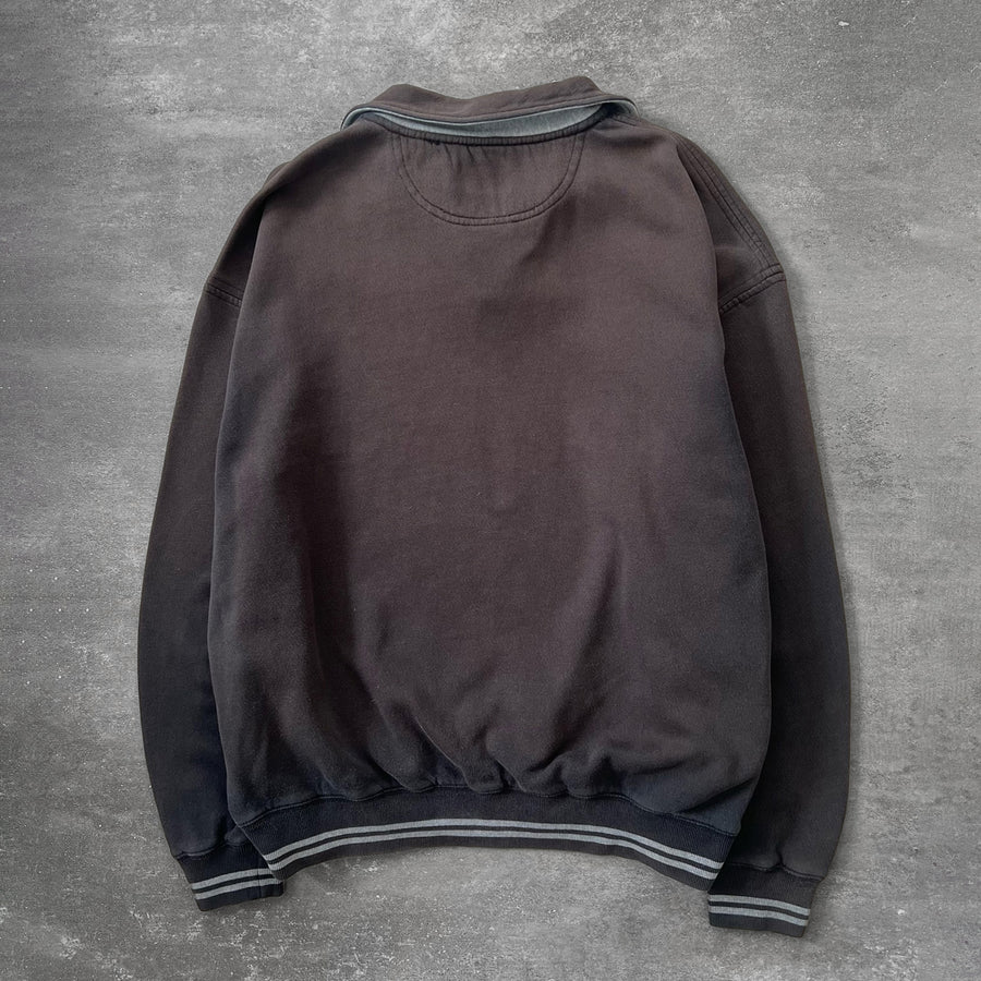 2000s Faded Black Quarter Zip Sweatshirt