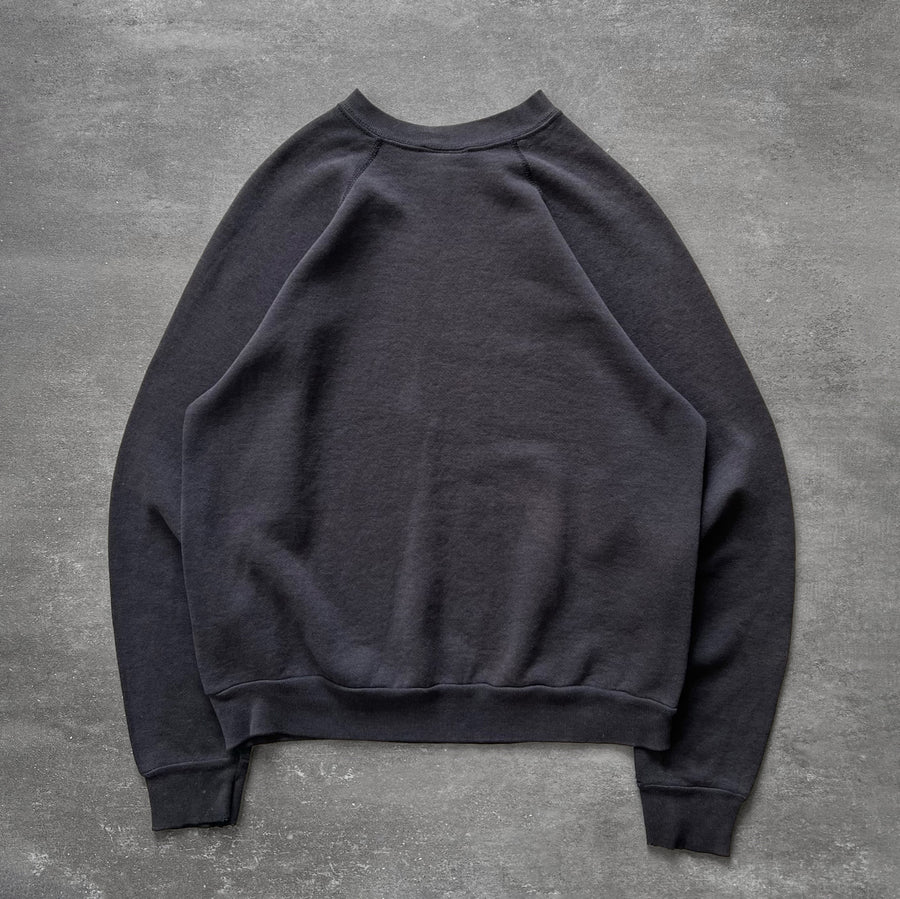 1990s Tultex Raglan Sweatshirt Faded Black