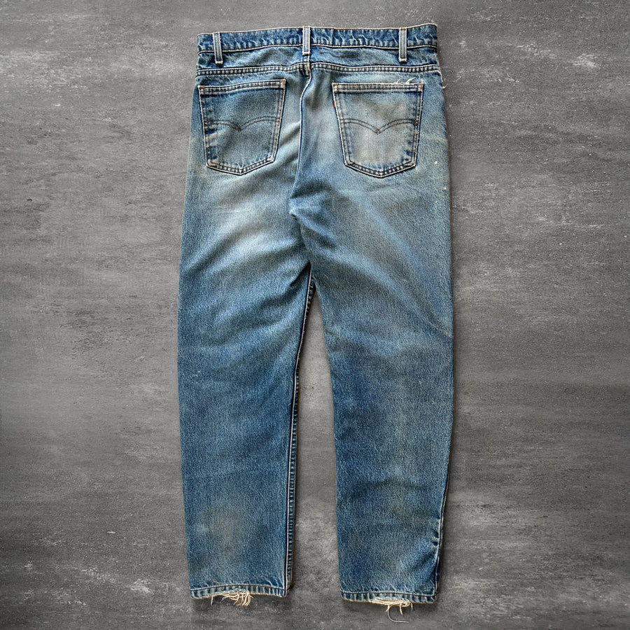 1990s Levi's 505 Orange Tab Jeans 35