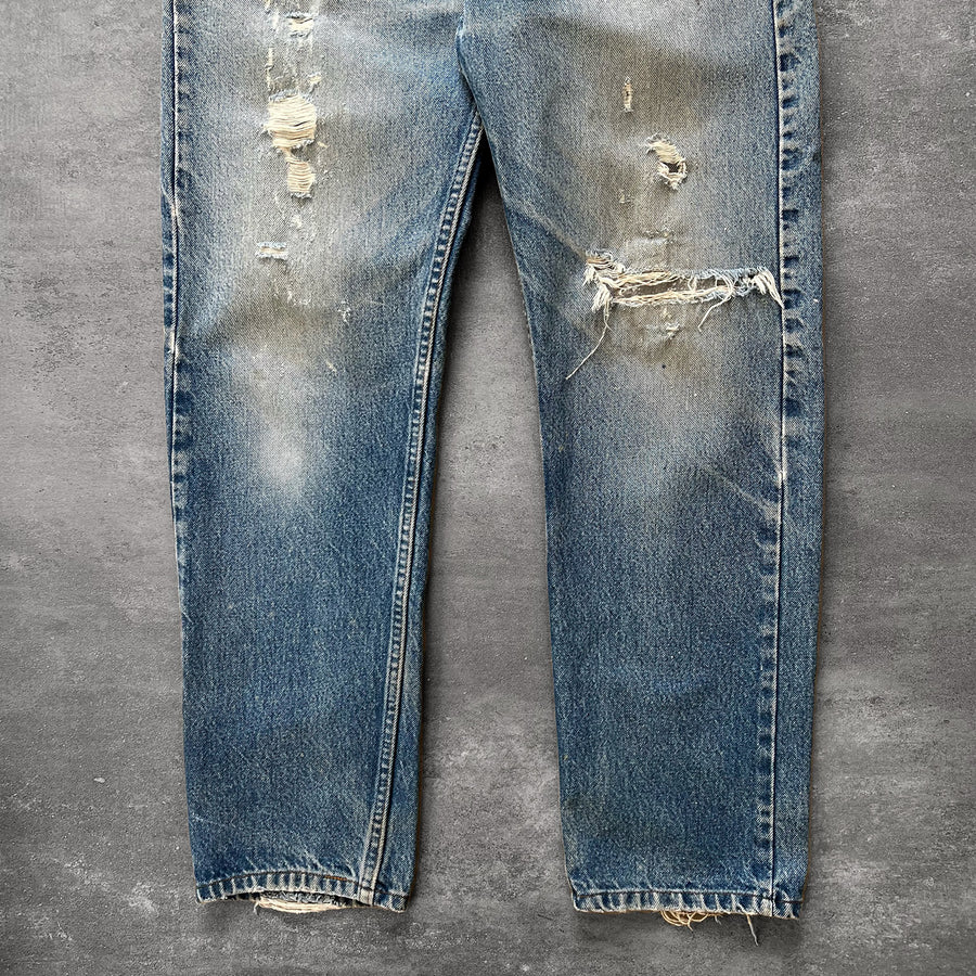 1990s Levi's 505 Orange Tab Jeans 35