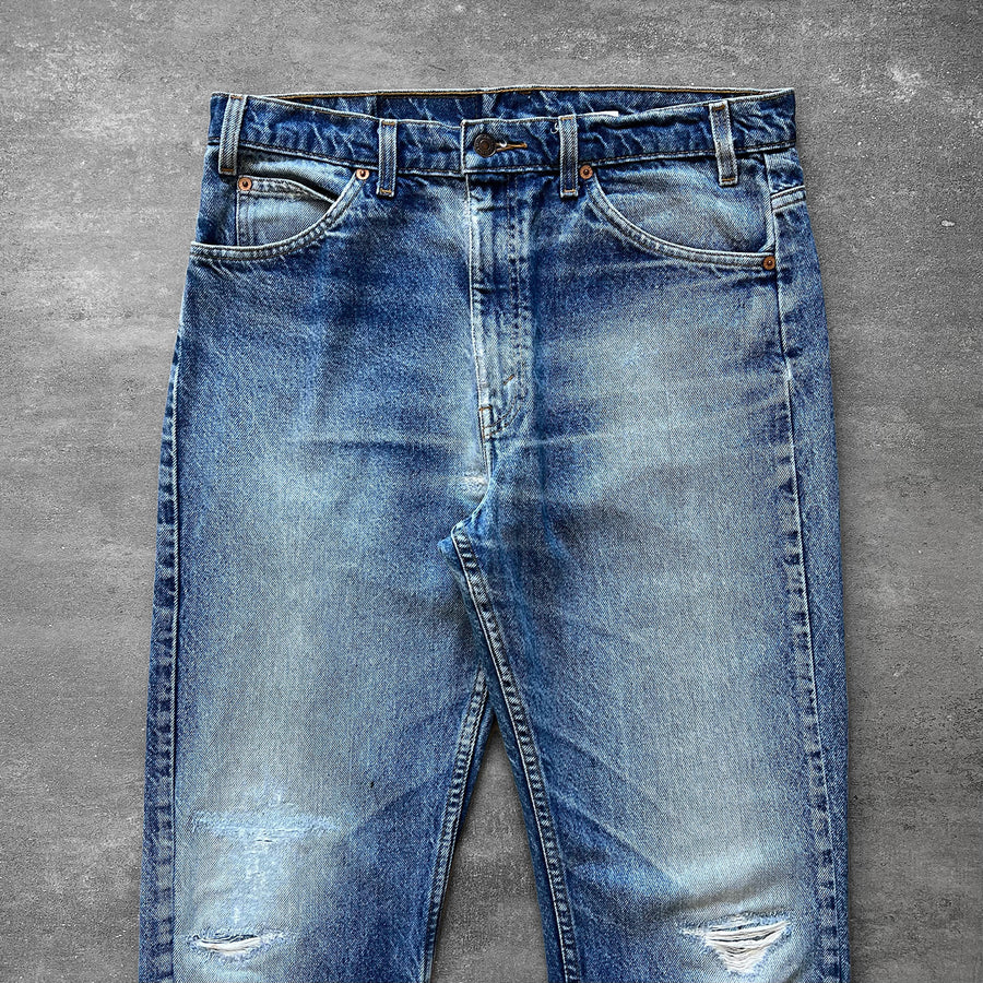 1990s Levi's 505 Orange Tab Jeans 33