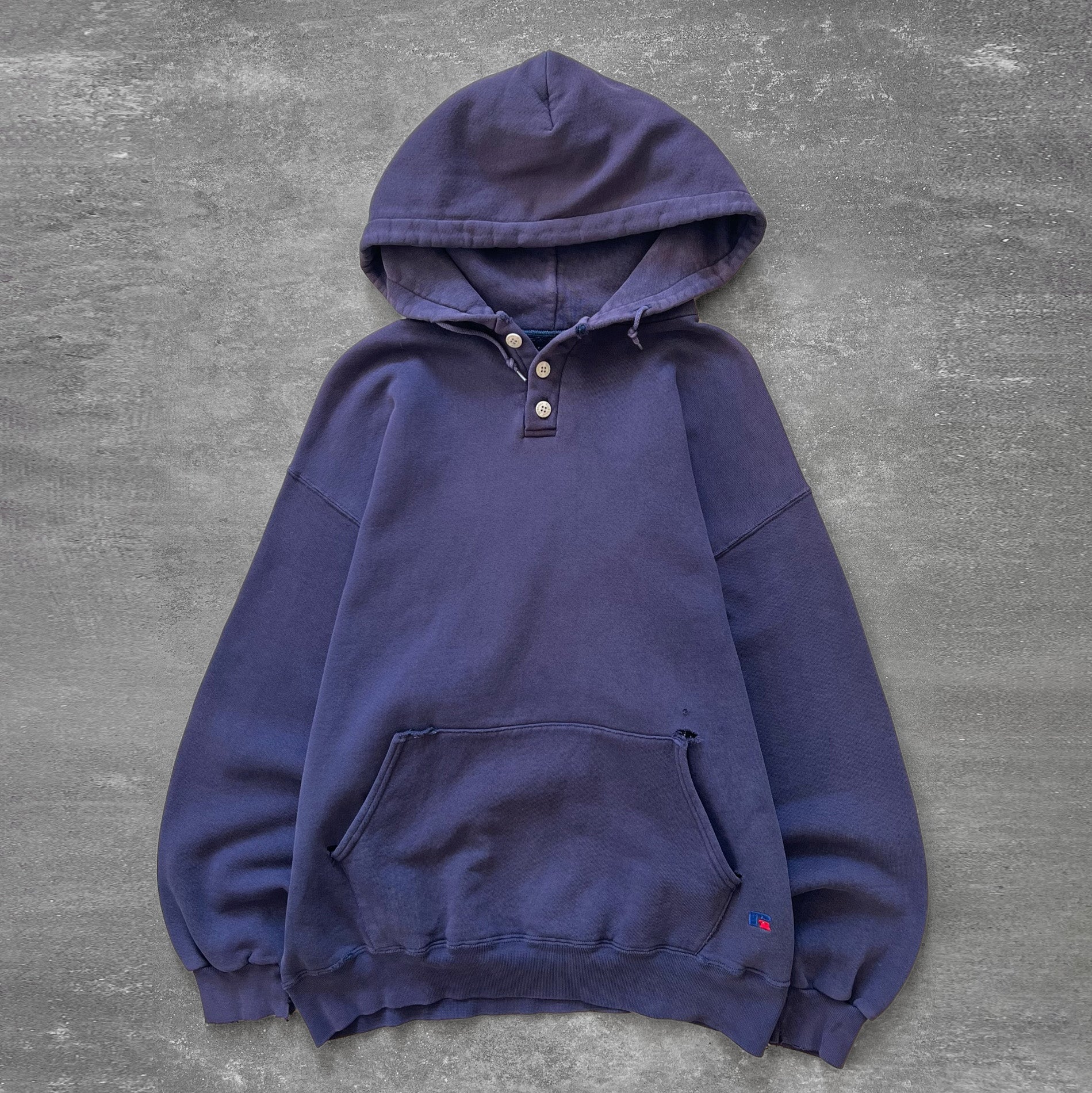 1990s Russell High Cotton Button Hoodie – Ametora