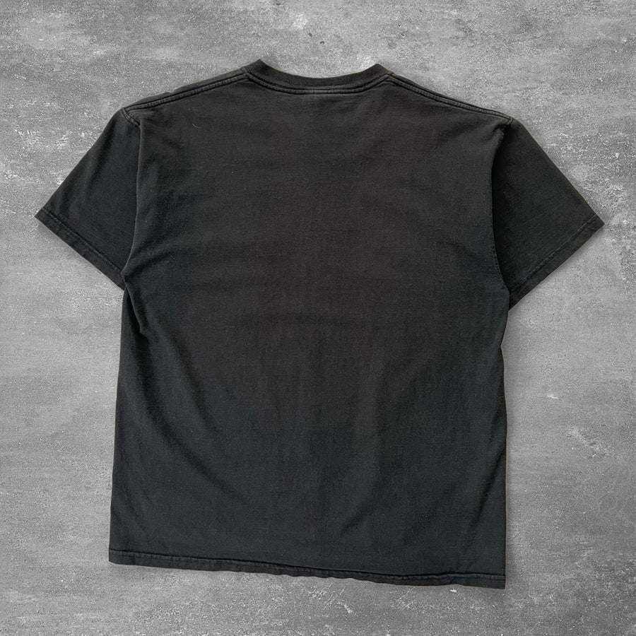 2000s Russell Faded Black Pocket Tee