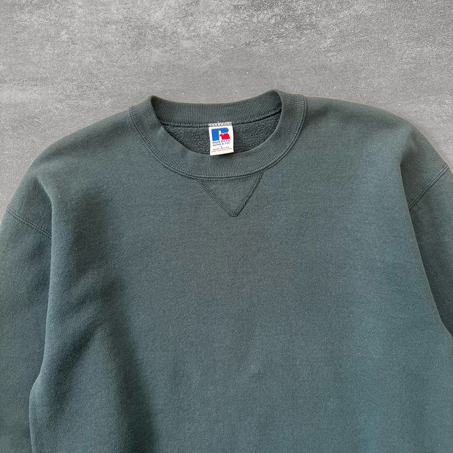 1990s Russell Crewneck Green