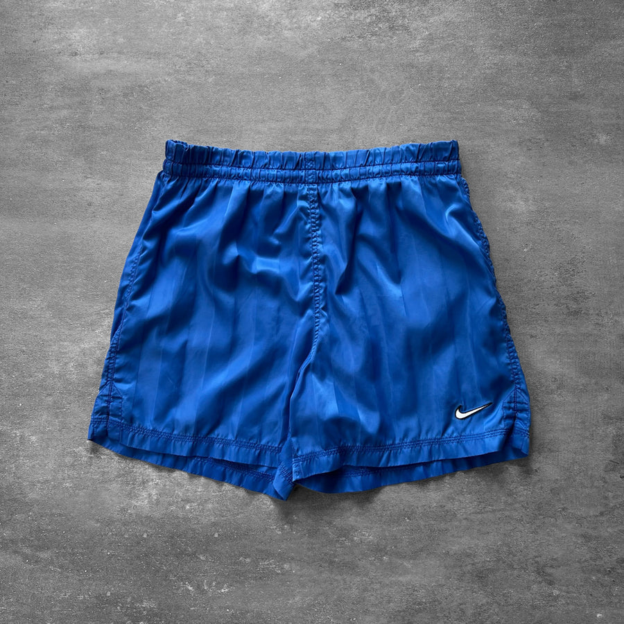 1990s Nike Shorts Striped Blue 30
