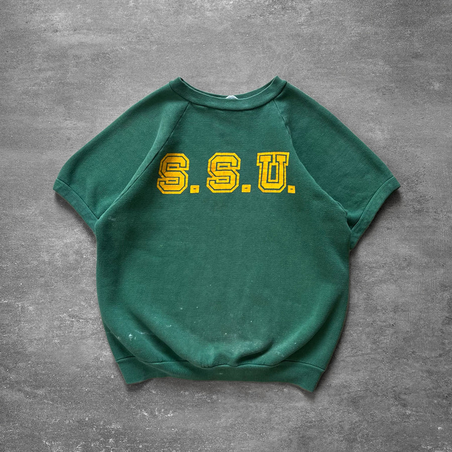 1970s SSU Short Sleeve Sweatshirt