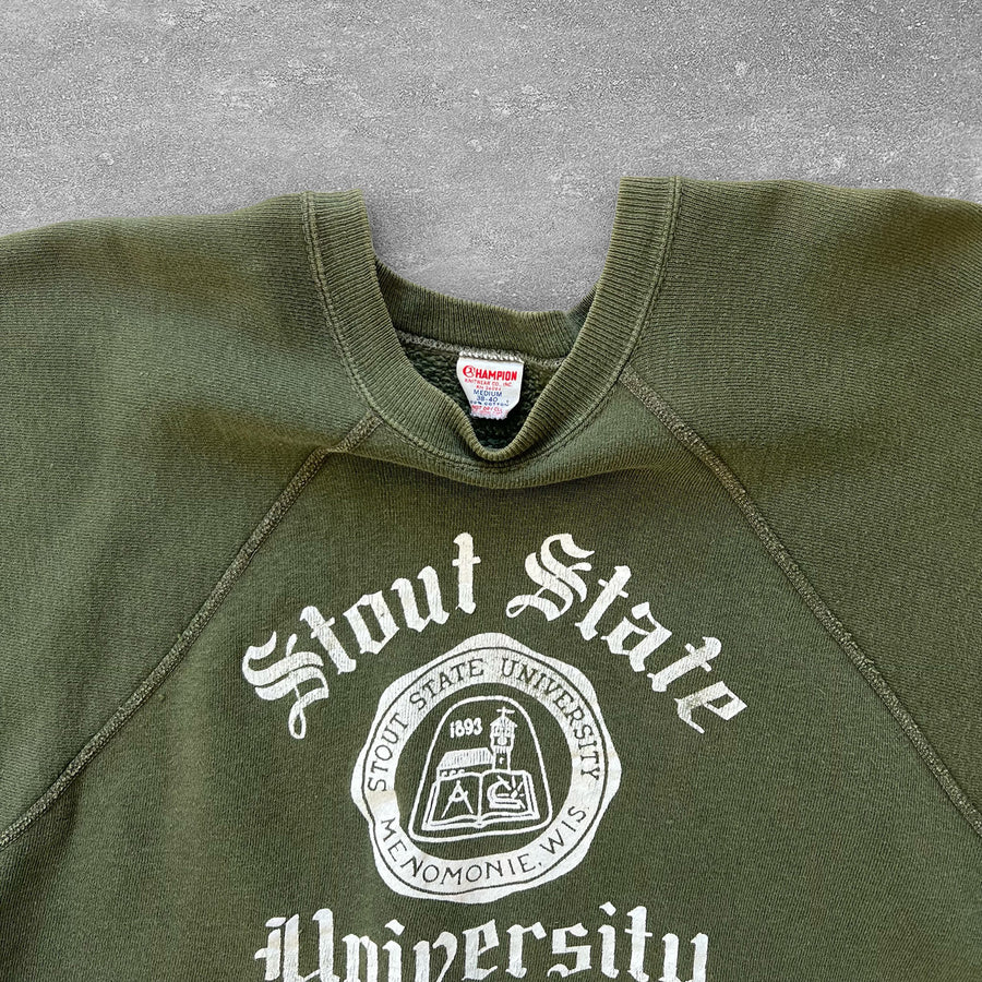 1950s Champion Stout State Short Sleeve Sweatshirt