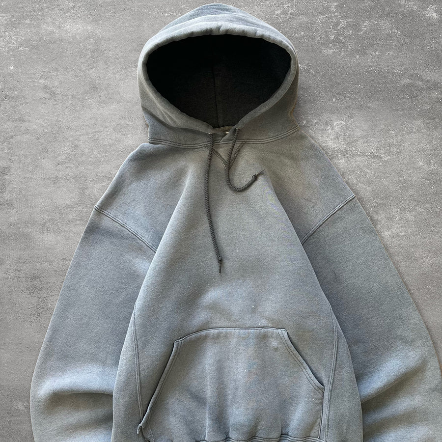 2000s Russell Sun Faded Gray Hoodie