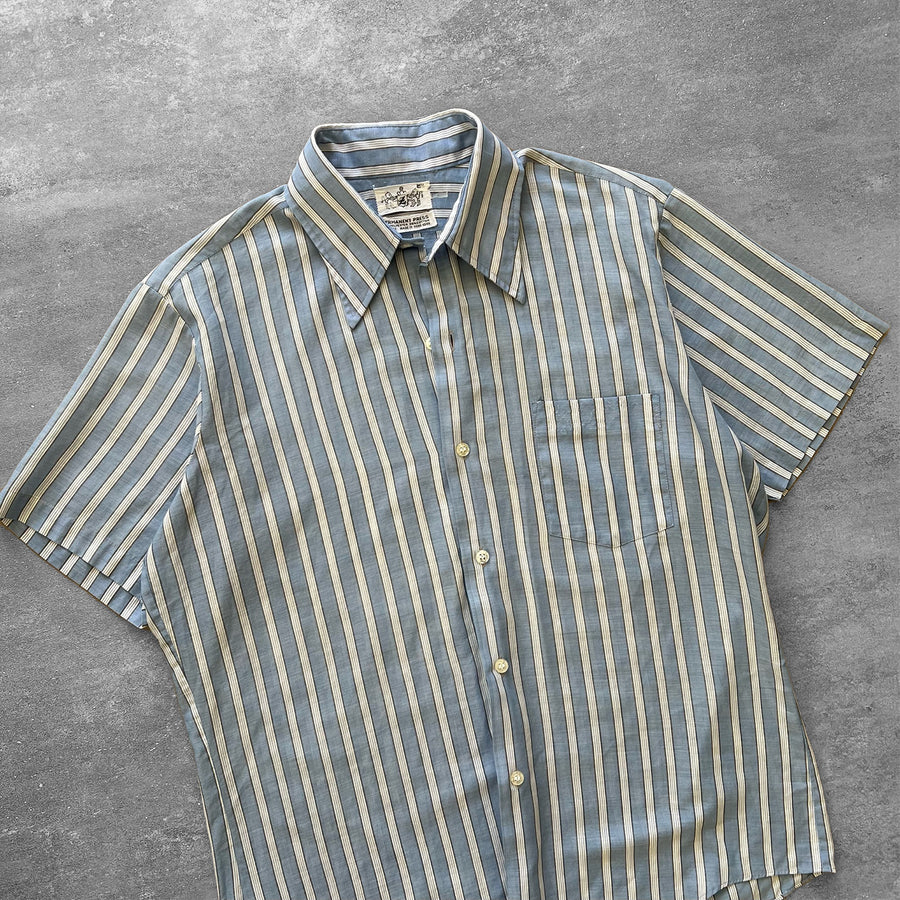 1970s Light Stripe Short Sleeve Shirt