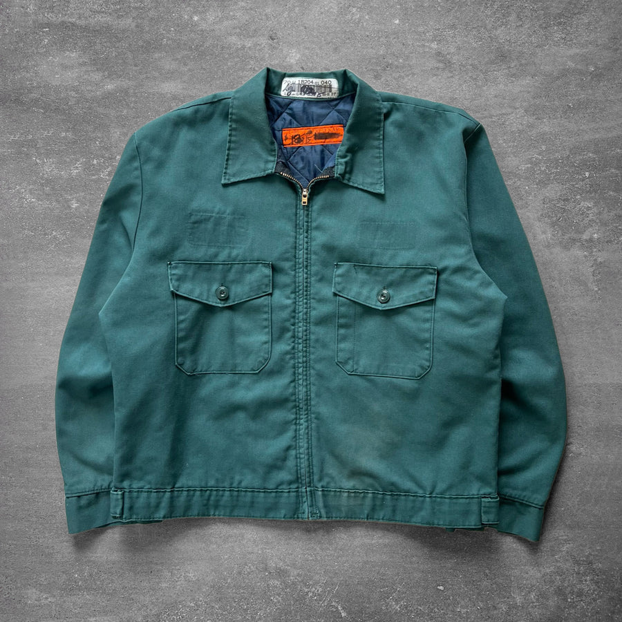 1970s Red Kap Green Work Jacket