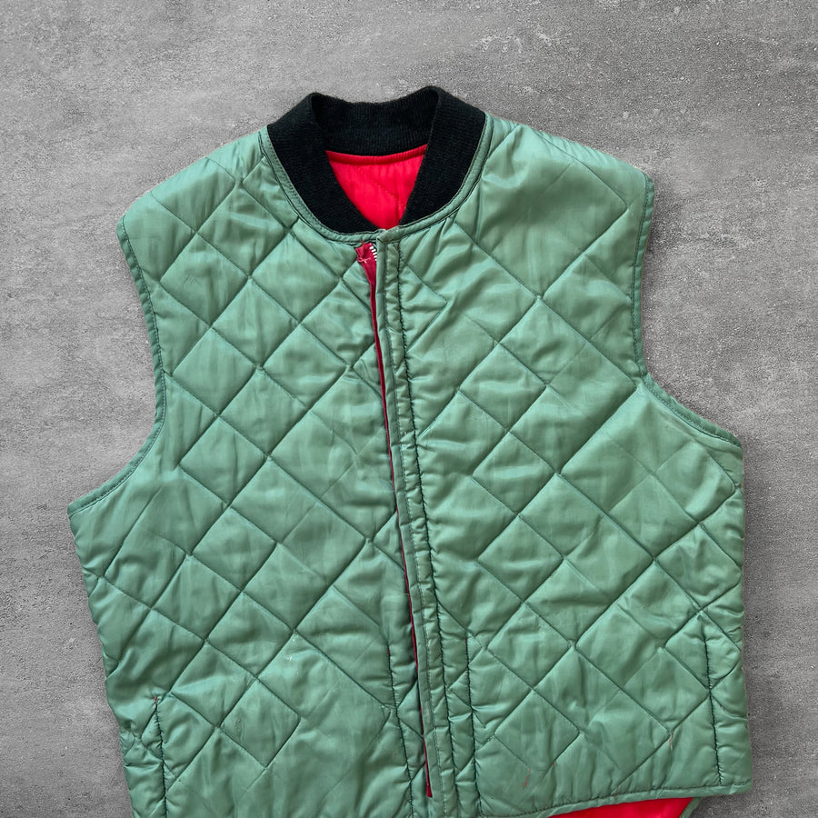 1970s Green Vest Talon Zipper