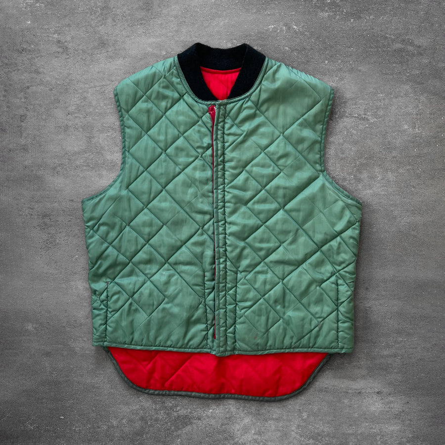 1970s Green Vest Talon Zipper