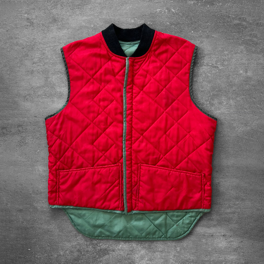 1970s Green Vest Talon Zipper