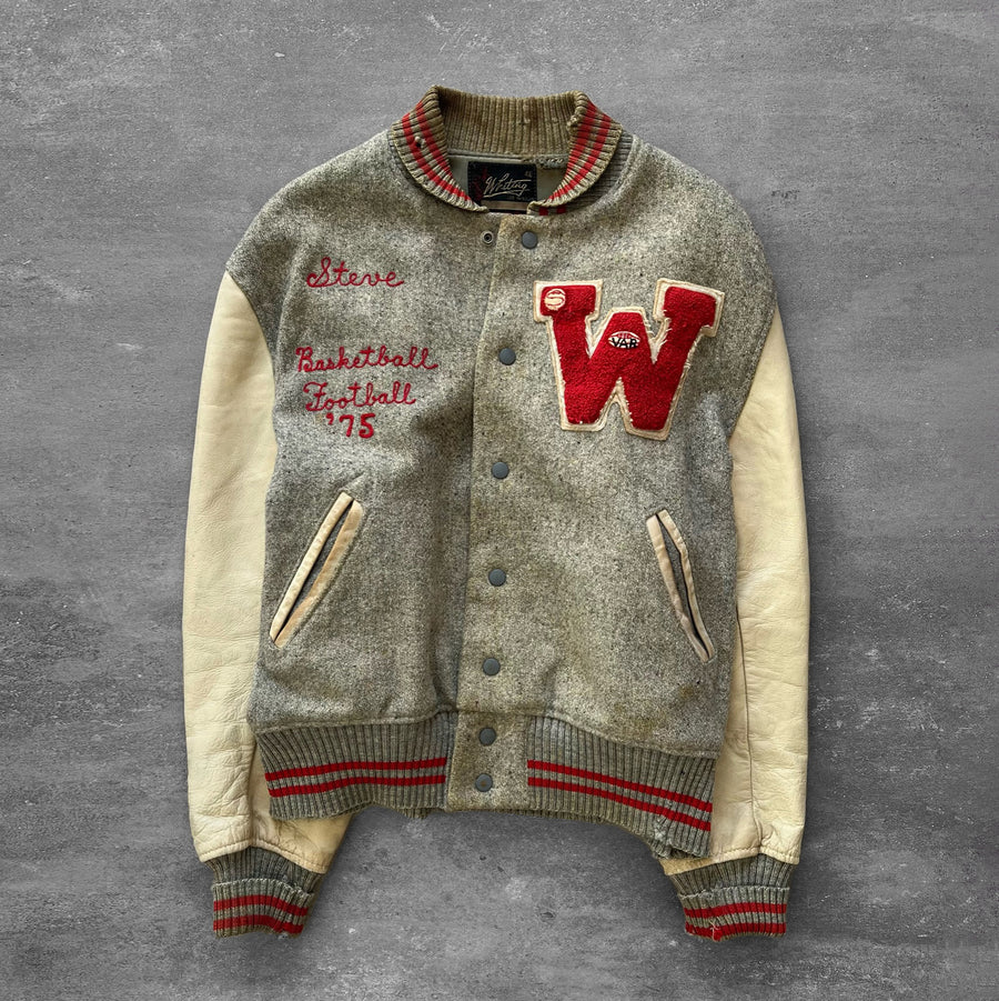 1970s 'W' Varsity Chain Stitch Jacket