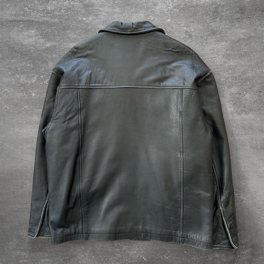 1990s Pierre Cardin Faded Leather Jacket