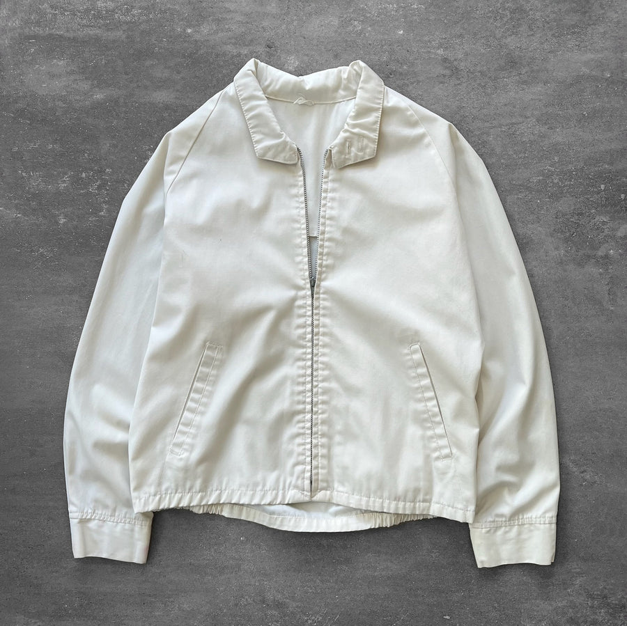 1960s White Harrington Jacket