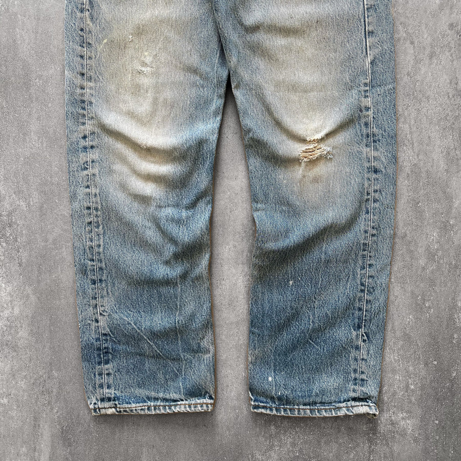 1990s Levi's 501 Jeans Thrashed 34 x 29