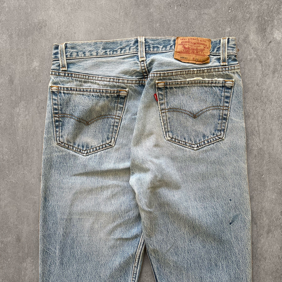 1990s Levi's 501xx Jeans Paint 31 x 32