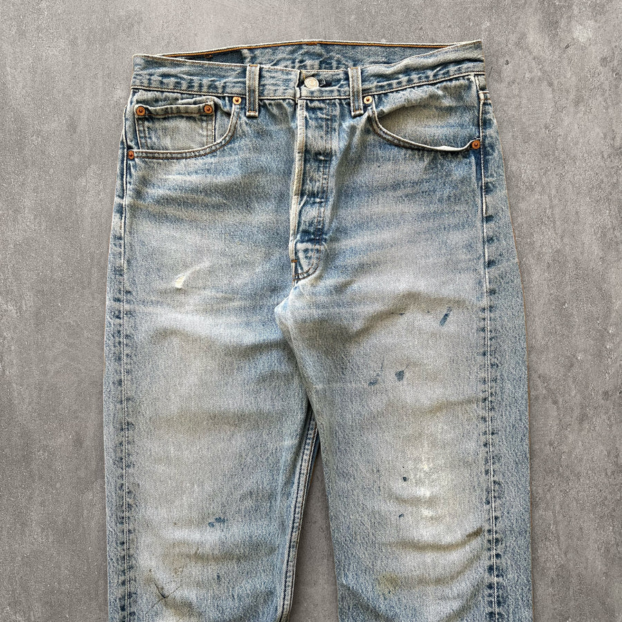 1990s Levi's 501xx Jeans Paint 31 x 32