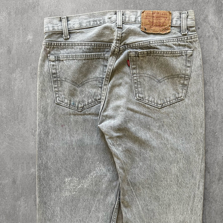 1990s Levi's 501 Jeans Gray 31 x 32
